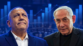 נתניהו ואיזנקוט, צילום: דוד כהן, חיים גולדברג, פלאש 90. AI